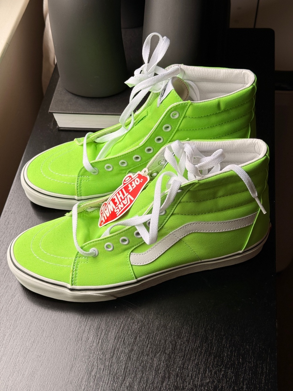 Vans neon green high tops NWT
